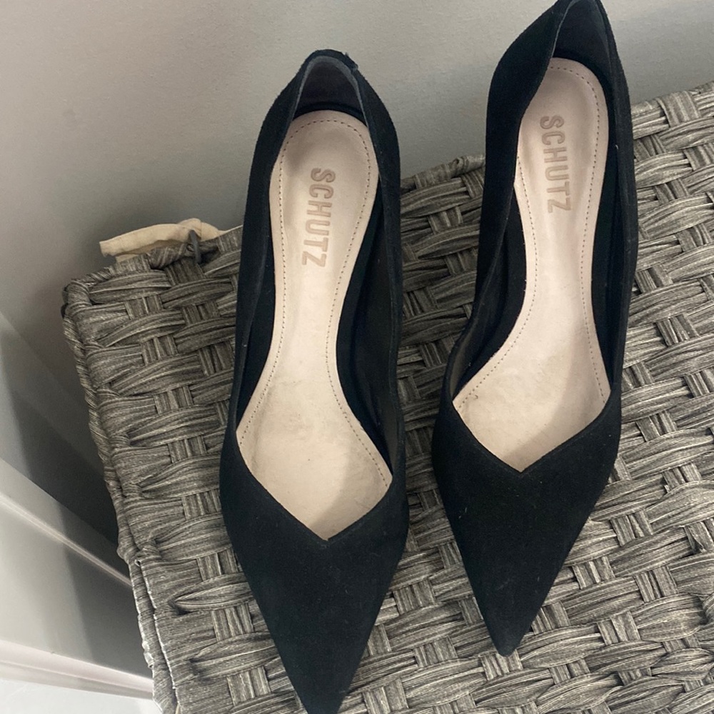 Schutz suede heels